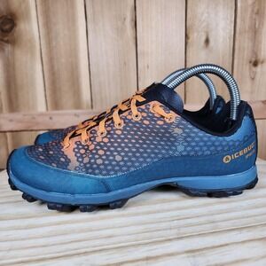 Icebug Spirit8 W OLX Shoes Womens 8 Blue Orange Spiked Trail Running Sneakers